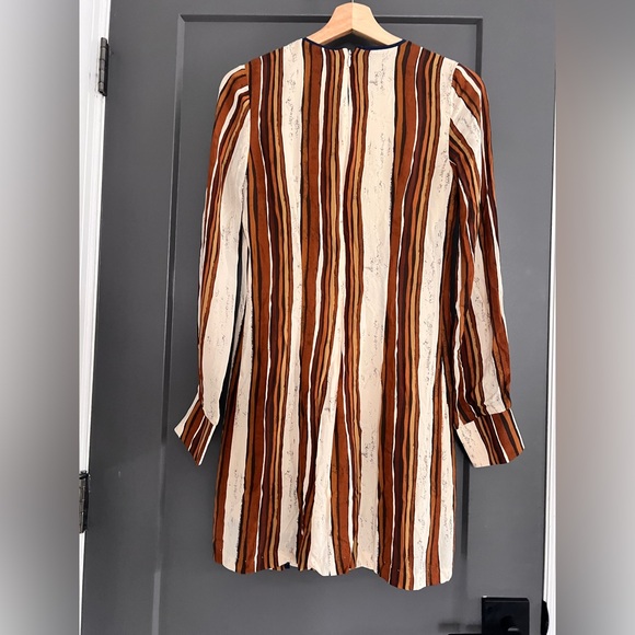 STAUD striped long sleeve mini dress size SMALL (NWT) - Picture 10 of 10